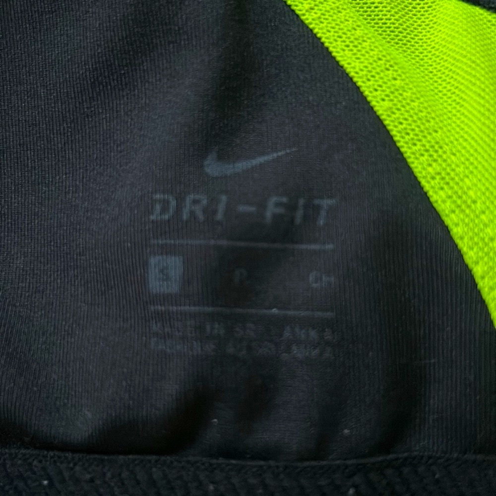 Nike Dri-fit Black/Volt Sports Bra with Cutout - S - Picture 7 of 7